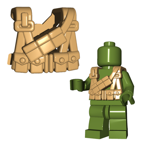 Minifigure Armor - US Gunner Suspenders