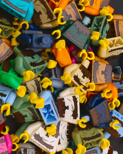 Random Colored Serf Torso - Brown Cowl Trim