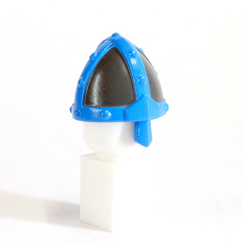 Nasal Helm - Steel and Blue