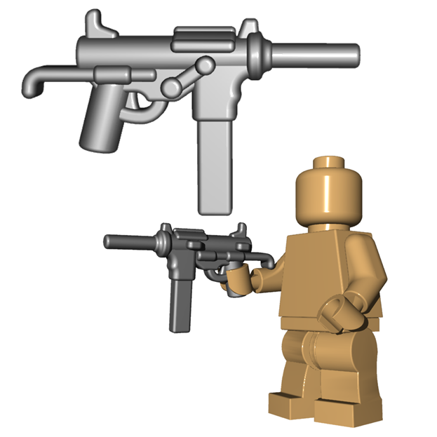 Custom LEGO Gun Highlight Grease Gun BrickWarriors