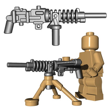 LEGO 2X MINIFIG arme weapon gun pistolet mitraillette sulfateuse