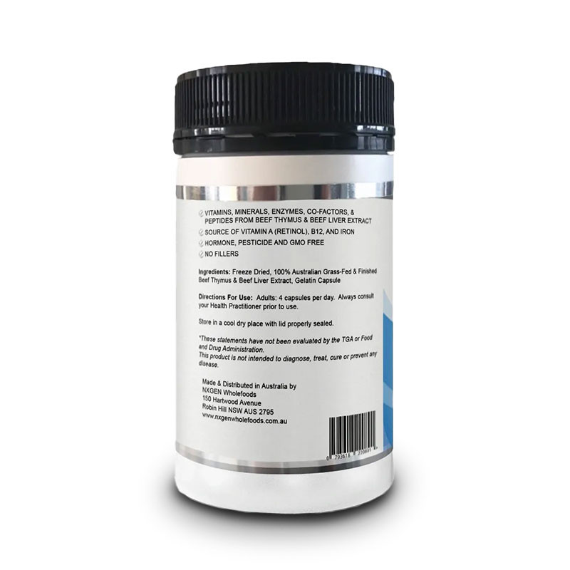 Boost Your Immune & More Grass Fed Beef Thymus Supplement