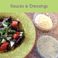 Healthy salad with Paleo mayo and ranch dressing – recipes here!
