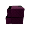 Purple Quilted Box with 2 Drawers