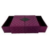 Purple Quilted Box with 2 Drawers
