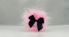 Fluffy Pink Body Powder Puff (Black)