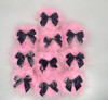 Fluffy Pink Body Powder Puff (Black)