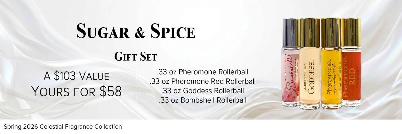 Image and Description of Sugar and Spice Gift Set on a Flowing White Background
