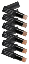 Multiple flawless foundation or correction stick photos in all shades
