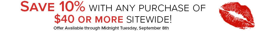 Text Announcing a Flash Free Shipping Offer through Noon on Sunday August 29th!