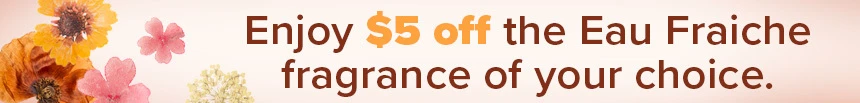 Text and Images Describing 50% Half Off Sale on All Fragrance Rollerballs with a Purchase of $40 or More