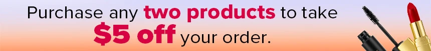 Text and Image Offer for a $42 Eyeshadow Natural Duo Compact for $10 with any $20 Order