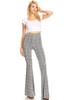 Women’s Plaid Wide Leg Fit and Flare Pant