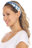 Fashion Neck Gaiter and Face Covering -Denim Tie Dye