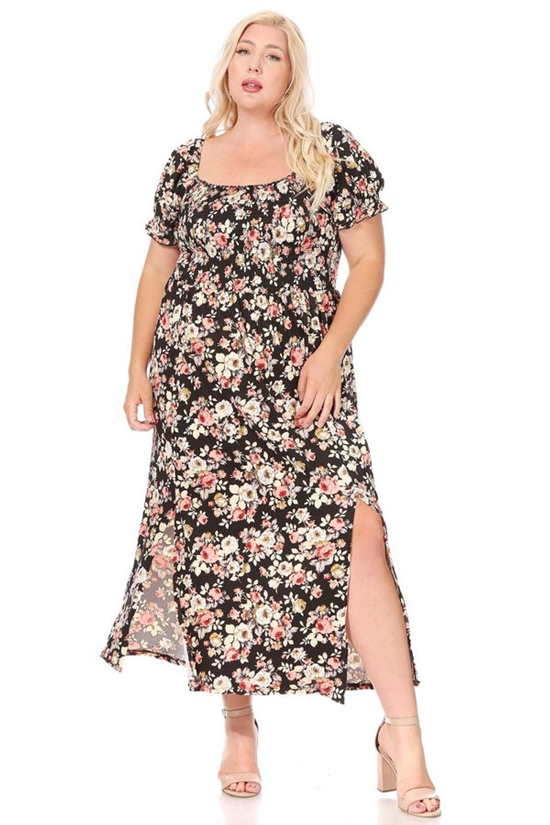  Women's Plus Size Summer Maxi Sundress Off Shoulder