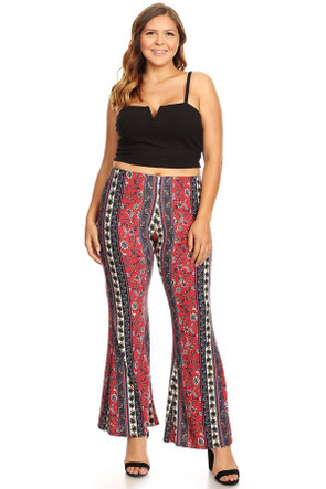 bell bottom pants for plus size