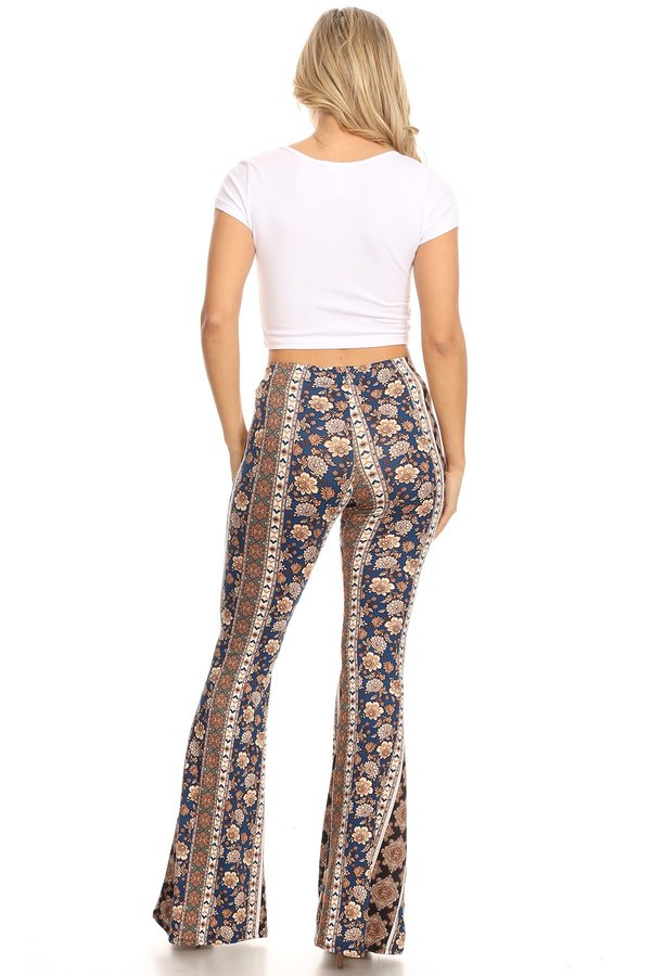 Aztec Wide Leg Flare Pant - VIBE Apparel Co.