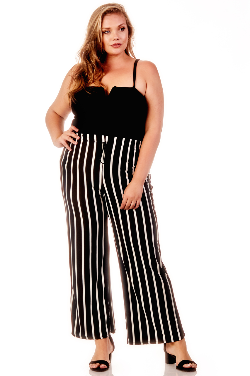 Francesca's Ness Striped Palazzo Pants | Bridge Street Town Centre