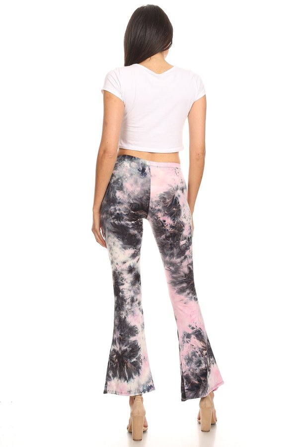 High Waist Tie Dye Comfy Wide Leg Bell Bottom Pants – 2Chique Boutique