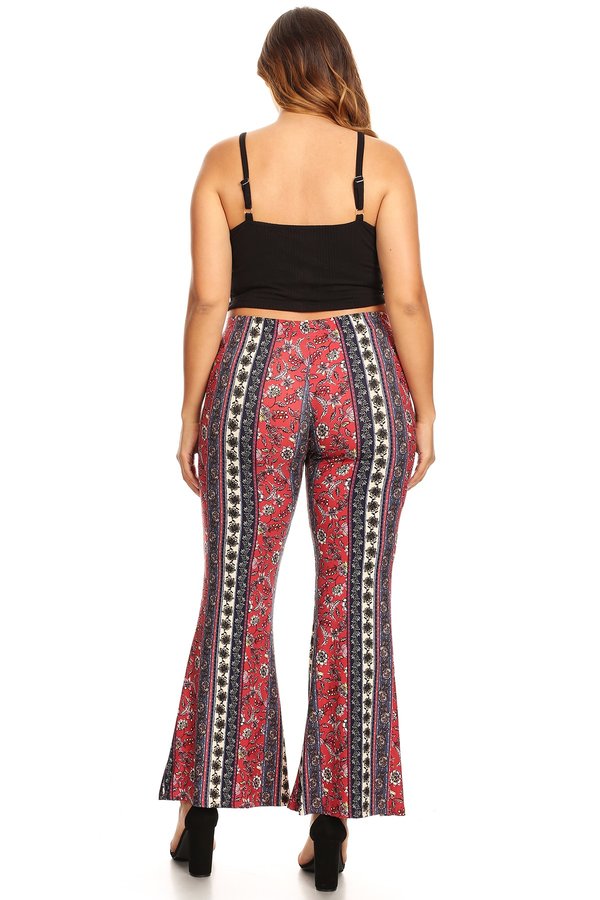 aztec flare pants