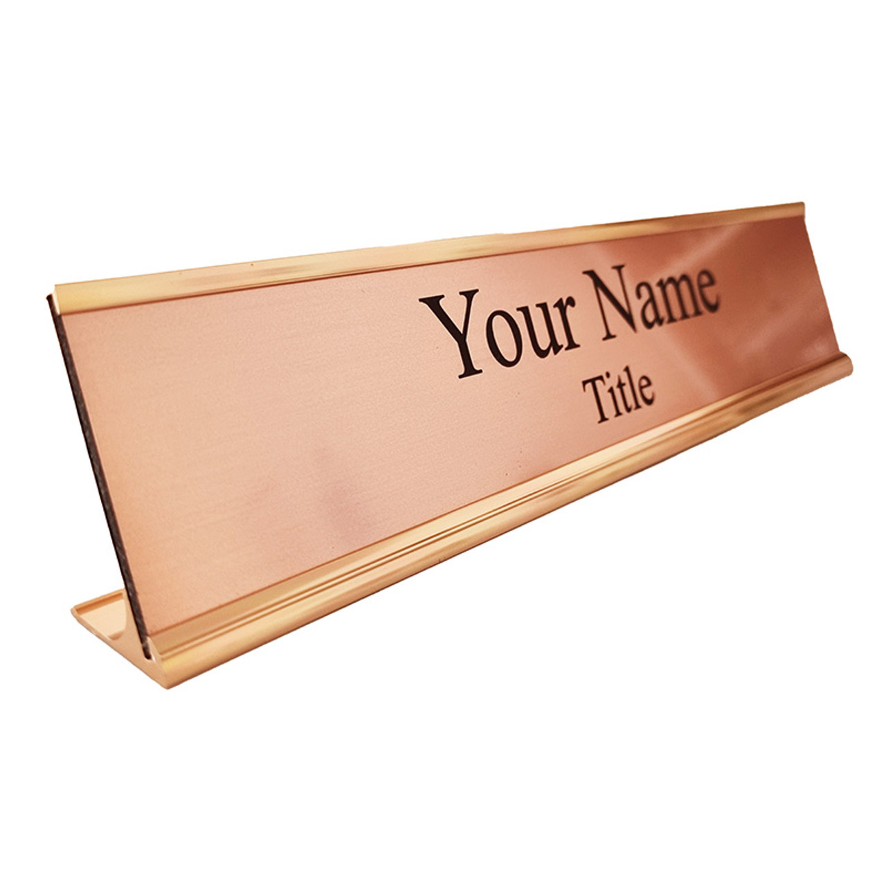 Premium Aluminium Desk Name Plate with changeable nameplate