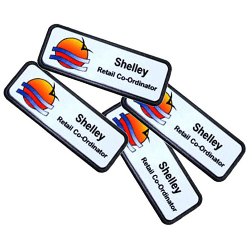 Full Colour Framed Rectangle Name Badge