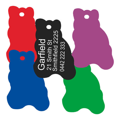 Pet Tag Anodised Aluminium Cat Shape Pet Tag Anodised Aluminium Cat Shape