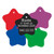 Pet Tag Anodised Aluminium Star Shape