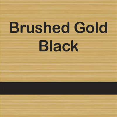 Brushed Gold - Black