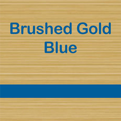 Brushed Gold - Blue