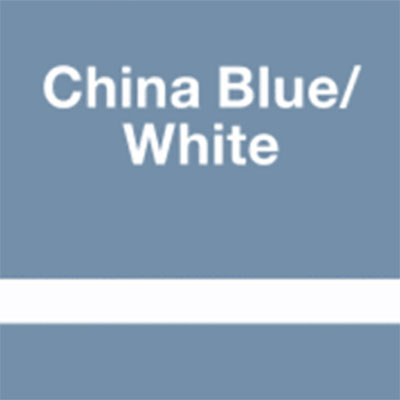 China Blue - White