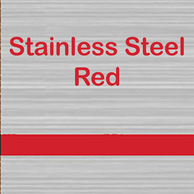 Stainless Steel - Red