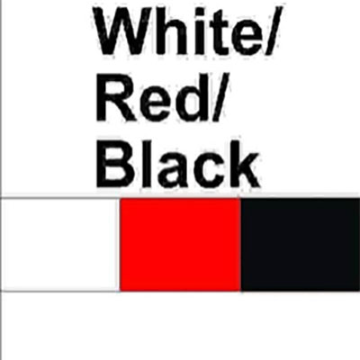 White - Red - Black