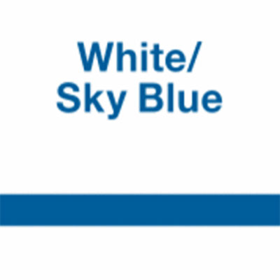 White - Sky Blue