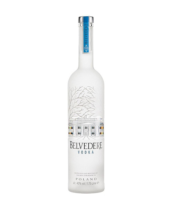 Belvedere Vodka EMPTY Bottle 1.75 liter- Named after the Belvedere