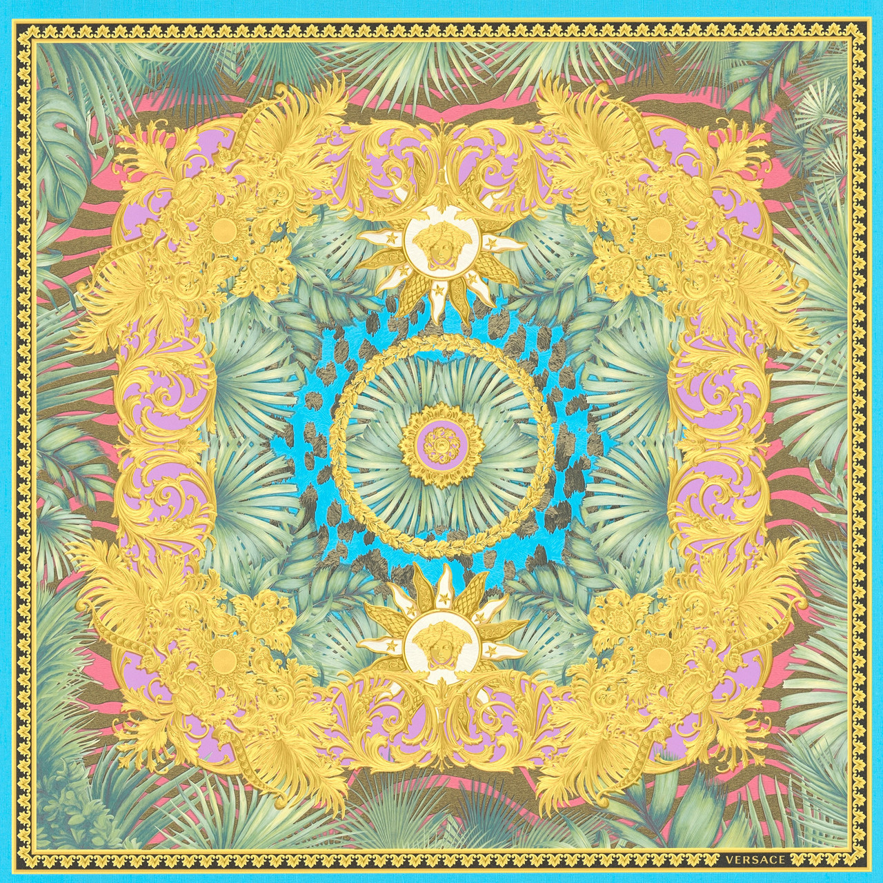 387031 Versace 5 Jungle Animalier Multi Wallpaper