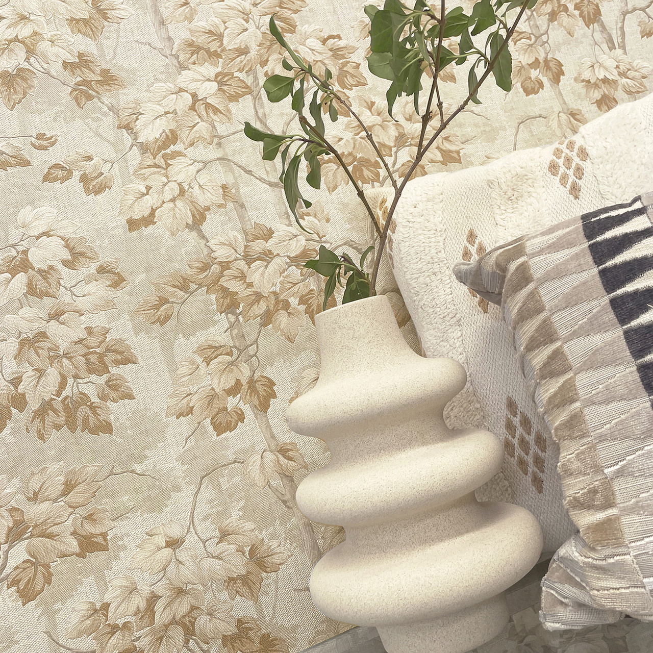 8116 Tree Beige Wallpaper by Belgravia