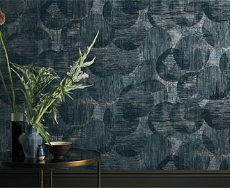 Otoko Flock Zafaro Wallpaper by Black Edition WallpaperSales.co.uk