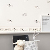 RONI85579228 Nino Frise Rose & Nino Border Wallpaper by Casadeco