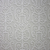 Osborne & Little Metropolis Vinyls 2 Colleoni Vinyl Silver and White - W6335-01 Wallpaper (sold per linear metre) Osborne & Little Metropolis Vinyls 2 Colleoni Vinyl Silver and White - W6335-01 Wallpaper (sold per linear metre)