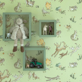 Zagazoo Quentin's Menagerie Cream - W6063/04 Wallpaper Zagazoo Quentin's Menagerie Cream - W6063/04 Wallpaper