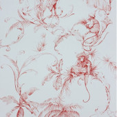 NCW4205-04 ( NCW420504 ) Barbary Toile Fontibre Wallpaper by Nina Campbell NCW4205-04 ( NCW420504 ) Barbary Toile Fontibre Wallpaper by Nina Campbell