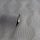 921001 Calico Dot Gunmetal Wallpaper By Arthouse