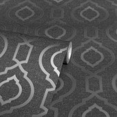 921401 Calico Trellis Gunmetal Wallpaper By Arthouse