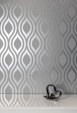 910204 Luxe Ogee Wallpaper By Arthouse