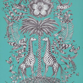 W0102/08 Kruger Animalia Wallpaper By Emma J Shipley Clarke & Clarke W0102/08 Kruger Animalia Wallpaper By Emma J Shipley Clarke & Clarke