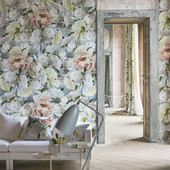 PDG1102/01 Peonia Grande Foscari Fresco Wallpaper By Designers Guild