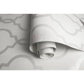 65490 Laticia Silver Trellis Wallpaper By Holden Décor