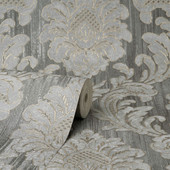 M95623 Milano Vymura Damask Grey Wallpaper by Fine Décor M95623 Milano Vymura Damask Grey Wallpaper by Fine Décor