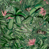 BMTD001/09A Monkey Forest Tropical Daze Wallpaper by Brand McKenzie BMTD001/09A Monkey Forest Tropical Daze Wallpaper by Brand McKenzie